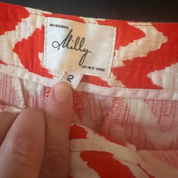 Milly Size 2 Chevron Shorts - Picture 2 of 4